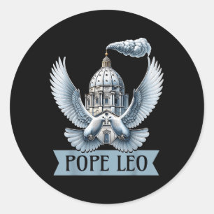 New Pope Leo 2025  Classic Round Sticker