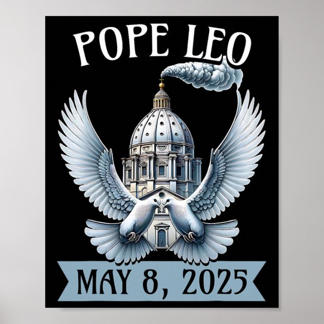New Pope Leo 2025 Pope Leo  Poster (Front)