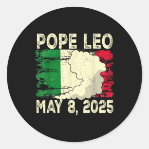 New Pope Leo Italian Pope Leo 2025 Classic Round Sticker