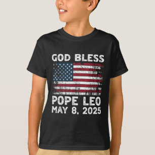 New Pope Leo Us God Bless Pope Leo American Pope T-Shirt