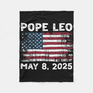 New Pope Leo Us Pope Leo American Pope Fleece Blanket