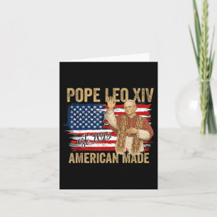 New Pope Leo Xiv 2025 American Made  Card