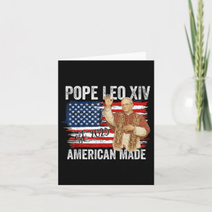 New Pope Leo Xiv 2025american Made Card