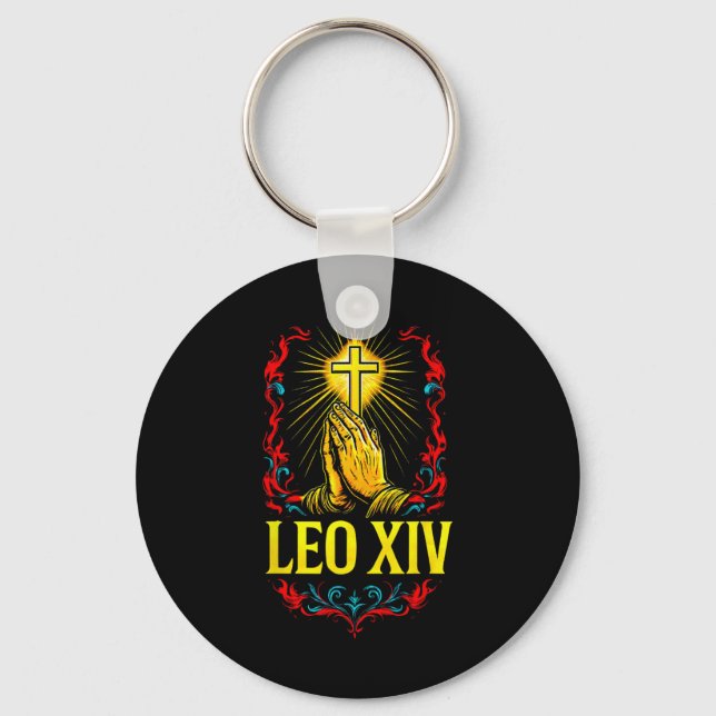 New Pope Leo Xiv  Key Ring (Front)