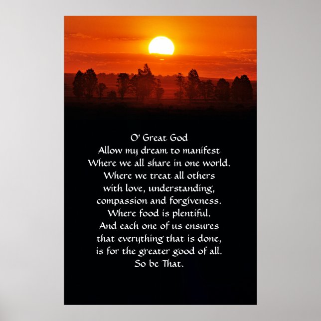 New Prayer Poster (Front)