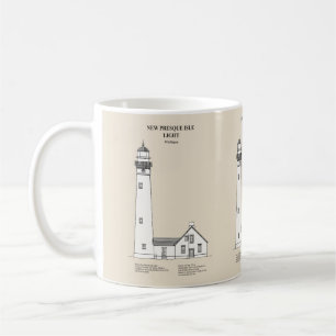 New Presque Isle Lighthouse - Michigan - SBD Coffee Mug