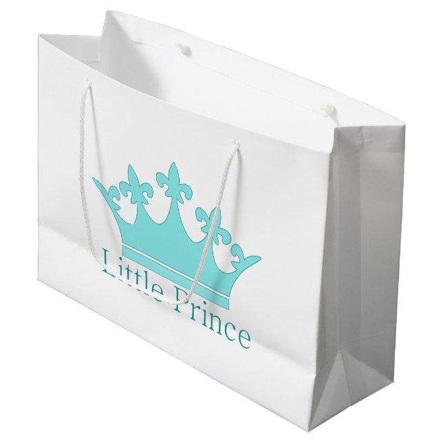 New Prince - a royal baby! Large Gift Bag (Front Angled)