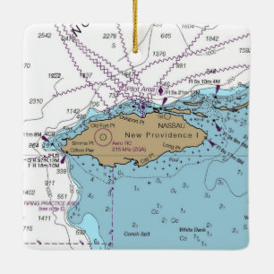 New Providence Island Bahamas Ceramic Ornament