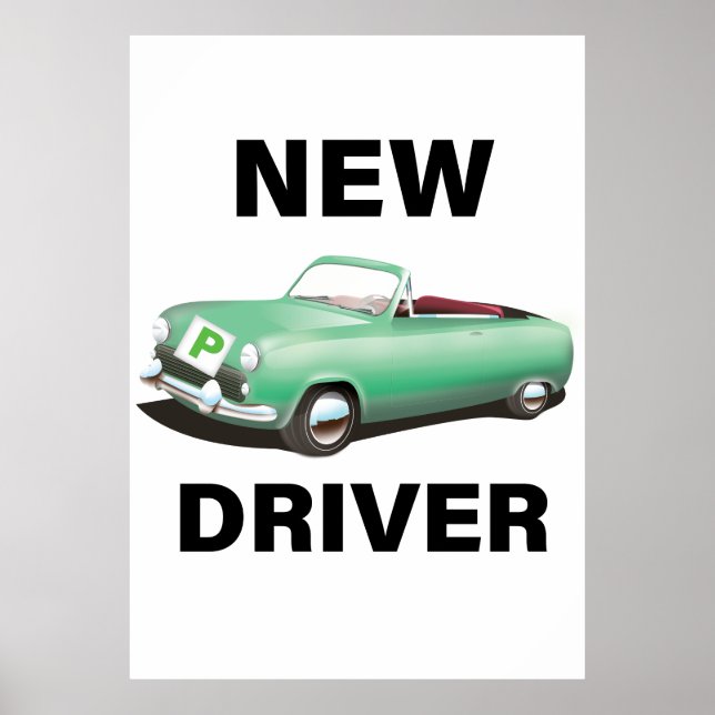 New Provisional car driver Poster (Front)