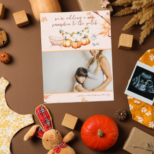 New Pumpkin   Autumn Photo Pregnancy Announcement