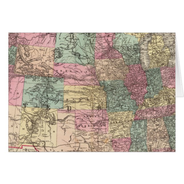 New rail road map of the United States (Front Horizontal)