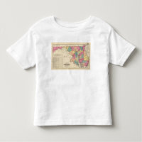 New railroad map of the states of Maryland