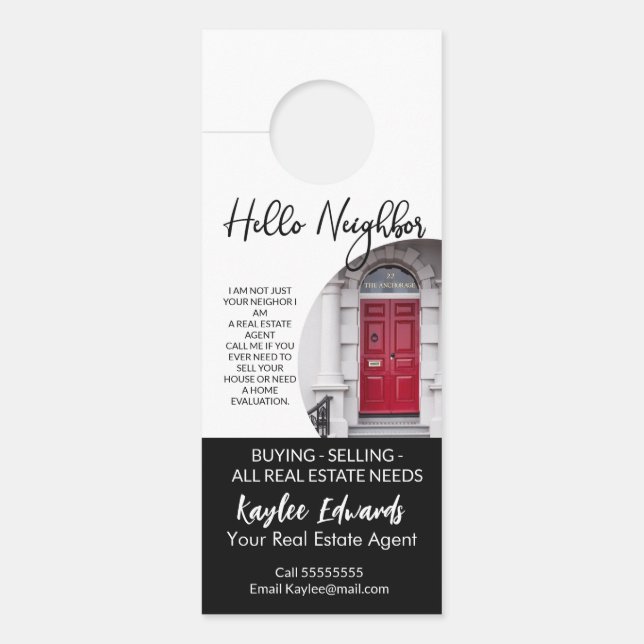 New Real Estate Agent door hanger (Front)