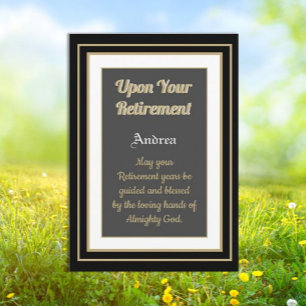 New! Retirement blessings card