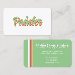 NEW retro painter Business Card