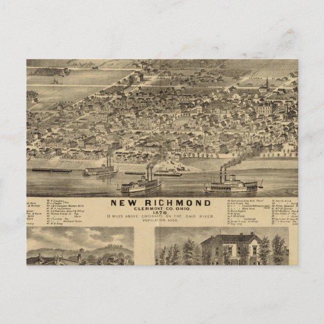 New Richmond, Ohio Postcard (Front)