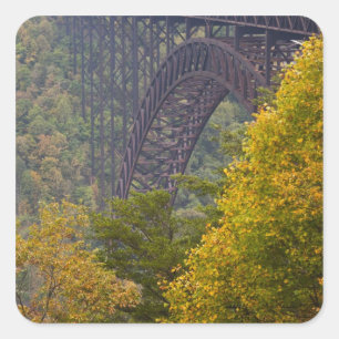 New River Gorge Bridge, New River Gorge Square Sticker