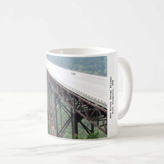 New River Gorge Bridge, West Virginia, Mug (Front Right)
