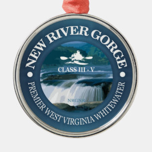 New River Gorge (c) Metal Tree Decoration
