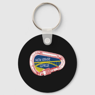 New River Gorge Climbing Carabiner  Key Ring