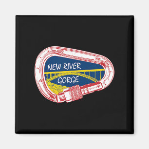 New River Gorge Climbing Carabiner  Magnet