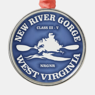 New River Gorge Metal Tree Decoration