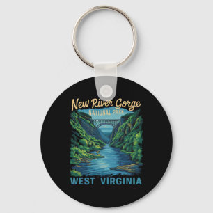 New River Gorge National Park Bridge Rafting Hikin Key Ring