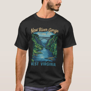 New River Gorge National Park Bridge Rafting Hikin T-Shirt