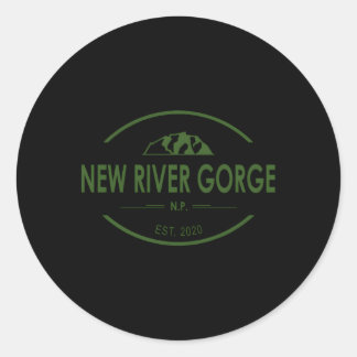 New River Gorge National Park Classic Round Sticker