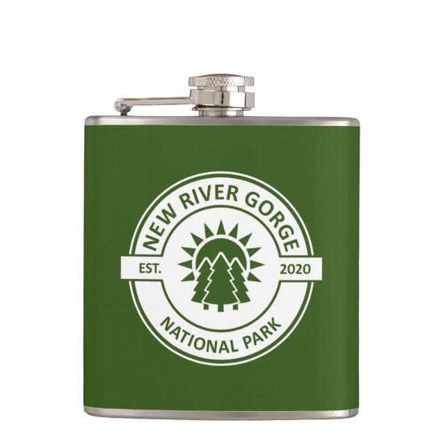 New River Gorge National Park Hip Flask (Front)