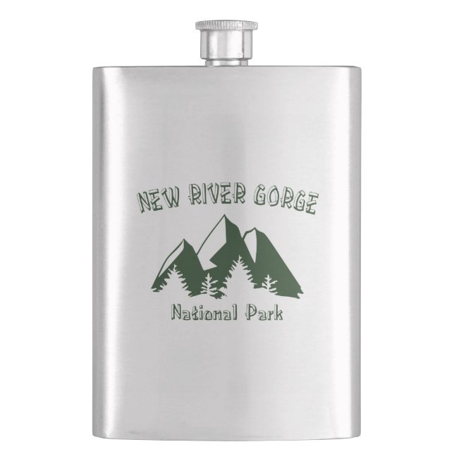 New River Gorge National Park Hip Flask (Front)