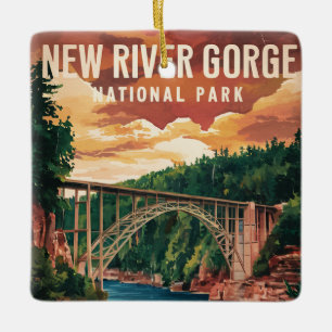 New River Gorge National Park & Preserve  Ceramic Ornament