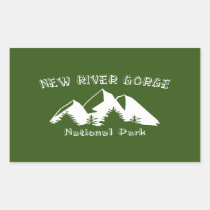 New River Gorge National Park Rectangular Sticker
