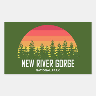New River Gorge National Park Rectangular Sticker