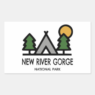 New River Gorge National Park Rectangular Sticker