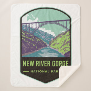 New River Gorge National Park Sherpa Blanket