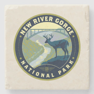 New River Gorge National Park Stone Coaster