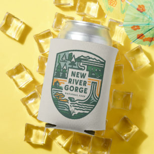 New River Gorge National Park Travel Emblem Can Cooler