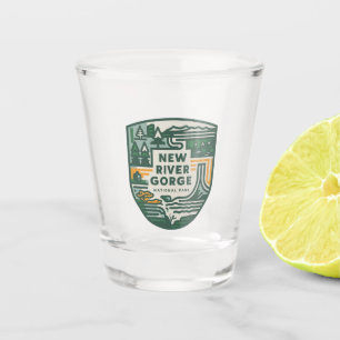 New River Gorge National Park Travel Emblem Shot Glass