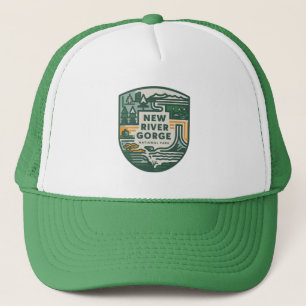 New River Gorge National Park Travel Emblem Trucker Hat