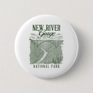 New River Gorge National Park Travelling Nature Ex 6 Cm Round Badge