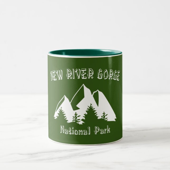 New River Gorge National Park Two-Tone Coffee Mug (Center)