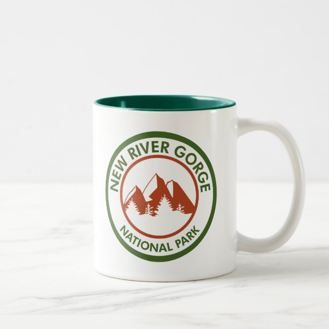 New River Gorge National Park Two-Tone Coffee Mug (Right)