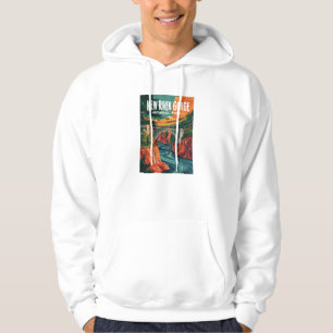 New River Gorge National Park Watercolor Design Hoodie