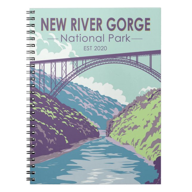 New River Gorge National Park West Virginia Bridge Notebook (Front)