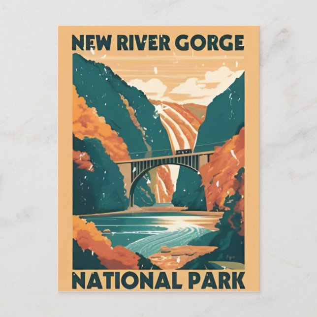 New River Gorge National Park West Virginia Bridge Postcard (Front)
