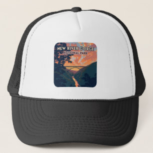 New River Gorge National Park West Virginia Bridge Trucker Hat