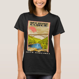 New River Gorge National Park West Virginia Raftin T-Shirt