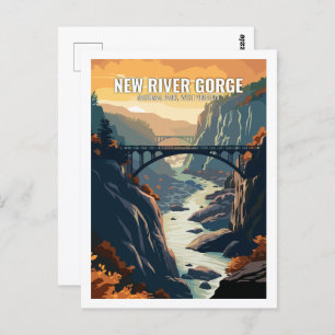 New River Gorge National Park West Virginia USA  Postcard