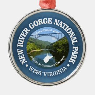 New River Gorge (NP2) Metal Tree Decoration